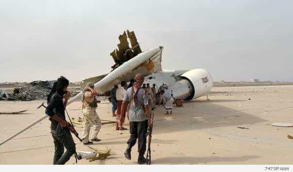 7O-YMN Yemenia 747SP destroyed