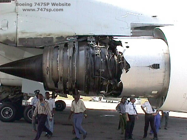 ZS-SPF 747SP L.A.M. Incident at MPM 1998-10-08